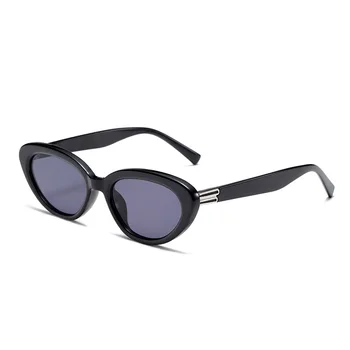 Класически Слънчеви Очила CatEye Женски Y2k Модни Слънчеви Очила Trend Vintage слънчеви Очила Мъжки слънчеви Очила в Стил Пънк, Овални Сенки UV400 Gafas De Sol