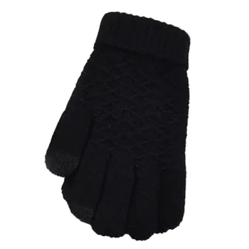 Crochet ръкавици без пръсти с пълни пръсти, леки изолирана топли възли ръкавици за всекидневна употреба за есен-зима