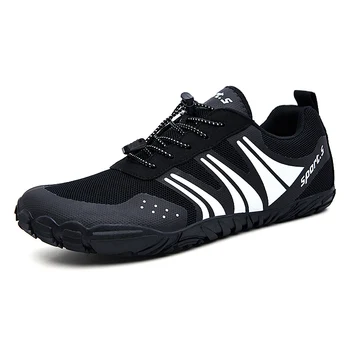 Черни обувки на бос, Мъжки обувки за бягане, Обувки за плуване, Дишащи Спортни обувки, за разходки, бързо съхнещи Маратонки с речна и морска вода