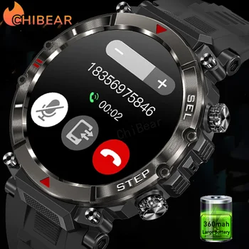 Мъжки смарт часовници ChiBear Bluetooth Покана с по-голяма батерия 360 ма 1,39 