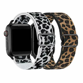 2 бр./опаковане. Еластичен ремък за Apple Watch Series 8 Band 45/44/42 мм 38/40/41 мм, Найлонови Сменяеми каишки за Iwatch Ultra 49 мм