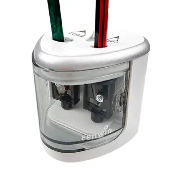 Електрическа автоматична острилка за моливи с ключ на две дупки Канцеларски материали за вашия Офис Ученически пособия