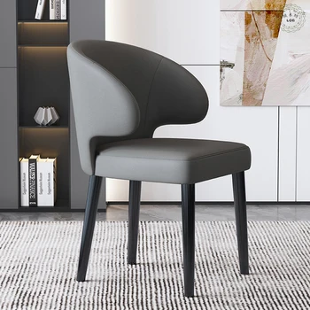 Черни Реколта трапезни столове на Промишлени Френски Скандинавските Офис столове за всекидневна Луксозен Вечер Модерен интериор, стаите в Silla Comedor