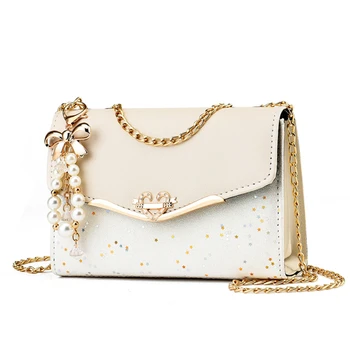 Модни текстурирани дамска чанта, трендови универсални чанти през рамо от изкуствена кожа за жени 2023, луксозна чанта-месинджър с пайети и катарама