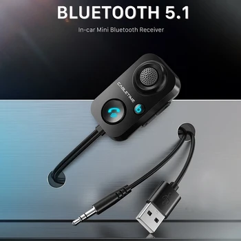 Авто BT-предавател USB 3.5mm AUX Audio Безжичен адаптер за разговори със свободни ръце