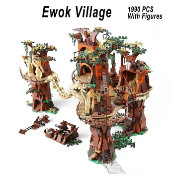 В наличност The Ewok Village 1990 бр Изграждане на Блокове, Тухли, съвместими с от 10 236 Развивающими Модели на детски Играчки, Детски Подаръци за Рожден Ден и Коледа