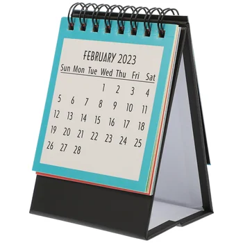 Мини настолен календар за 2023 година, Малък бележник на спирала, Декоративна хартия, Офис хартия в 2024 година
