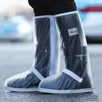 Непромокаеми обувки за мъже и жени, нескользящие, дебели, износоустойчиви непромокаеми обувки за колоездене