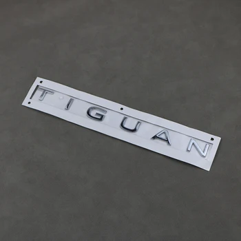 Емблемата на задния багажник, лого Tiguan, икона, стикер от ABS-пластмаса сребрист цвят за VW Tiguan