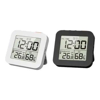 Термометър-влагомер, стенни часовници, Голям LCD дисплей, Водоустойчив Таймер за душата, за учителите, за професионална готвене