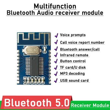 Модул аудиоприемника на Bluetooth безжична Bluetooth 5,0 стерео приемник такса САМ Високоговорител MP3 декодер автомобилен плейър A11