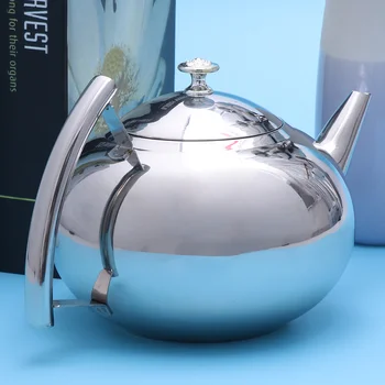 Чайник за чай във формата на корема Обем 20 л, по-дебели, с филтър, Дизайн, Кана за вода, Съскащ чайник от неръждаема стомана 304