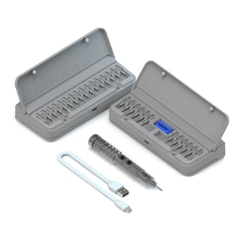 Безжична Електрическа Отвертка, с приложения USB C, Акумулаторна батерия Набор от електрически инструменти, Инструмент за ремонт на домакинство