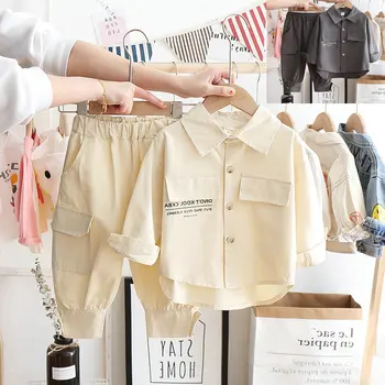 babuy/ риза и панталони за момчета и момичета; есента на детски дрехи в японски стил харадзюку; памучен бебешки дрехи за деца 3-8 години
