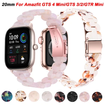 20 мм Гривни За Xiaomi Amazfit GTS 4 Mini 2 Smartwatch Каишка За Huami Amazfit GTR Mini/42 мм/Bip 3 U Pro От смола Correa