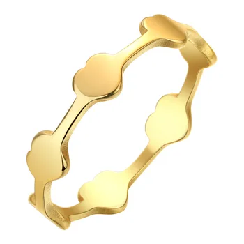 Ново идеалният женски пръстен Forever Love, сватбени декорации за годеж, пръстен на пръста от неръждаема стомана, сватбен подарък, подарък за рожден ден