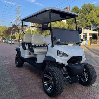 Електрическа количка за голф Мощна клубна ловно количка за 6-местно електрически голф бъги с ниски цени и високо-производителни