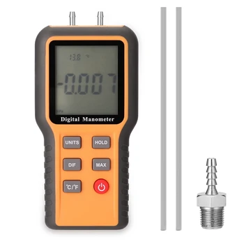 Цифров Манометър Тестер Инструмент за измерване на температурата в помещението Тръби на Уреда за измерване на налягането