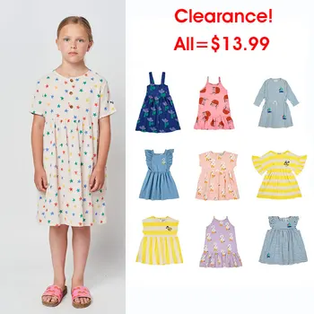 Разпродажба 2023 г. пр. хр, Детски рокли в райе, с къси ръкави за момичета, пълномаслено рокля на Принцеса, Детски дрехи