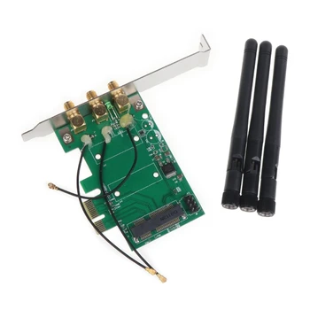 Безжична Wifi карта Mini PCIE към PCI-E 1X Тенис на адаптер за Аксесоари Директен Доставка