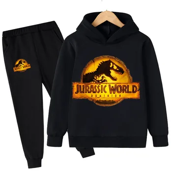 Детски блузи с динозаври, Комплект панталон, Свитшоты с участието на Света 