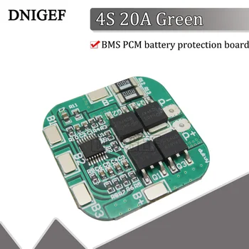 DNIGEF 4S 14,8 V/16,8 V 20A максималната литиево-йонна такса защита на батерията BMS PCM за литиева батерия LiCoO2 LiMn2O4 18650