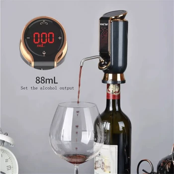Електрически Декантер За червено Вино, Зареждане чрез USB, Автоматичен Бърз Аератор за вино, Вакуум Опаковка за съхранение на уиски, Вино, Вливането на Вино
