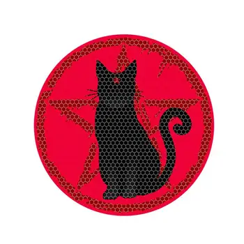 Стикер на предното стъкло на превозното средство с изображение на Котка, Отразяващи предупредителни етикети За мъже и жени, Знак на кола за сигурност за броня на автомобила