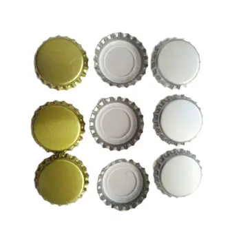 Стандартна капачка-коронката за бирена бутилка, имобилайзер печат, лидице печат, кръгла метална стоманена капачка, домашна бира, 50 бр. в една опаковка, 2 цвята