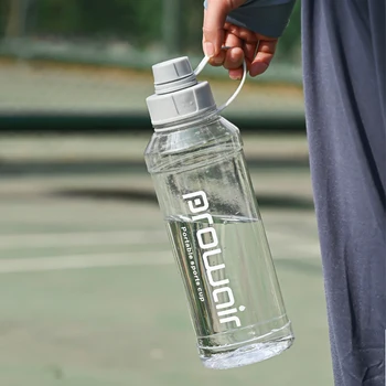 1000 Мл Прозрачна Бутилка за вода, Преносима спортна чаша за спорт в салона на открито, Голям капацитет, Запечатани бутилка за Пиене, не съдържа BPA