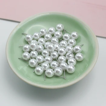 4-8 мм, бели игли с имитация на перли, игла за обеци-гвоздиков, Минималистични аксесоари, ръчно изработени бижута