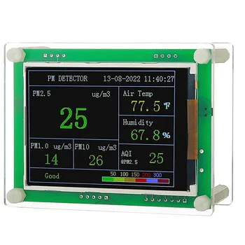 Сензор за качеството на въздуха Фпч2.5 Pm10 Pm1.0 детектор на качеството на газ в затворени помещения за автомобили, къщи и т.н. (Pm1.0, Фпч2.5, Pm10)