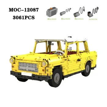 Класически блок MOC-12087, ретро класически автомобили, детайли за челно с висока сложност, 3061 бр., играчка подарък за деца и възрастни