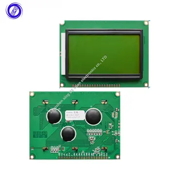 LCD такса, Жълто-зелен екран 12864, 128X64 5 В, син екран, дисплей ST7920, LCD модул за arduino, 100% чисто нов оригинален