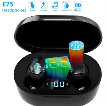 Безжични Bluetooth Слушалки TWS Bluetooth Слушалки Спортна музика Водоустойчива с микрофони Слушалки за всички смартфони