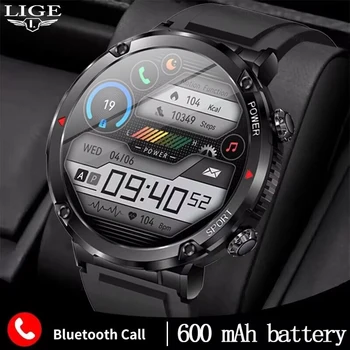 LIGE 2023 Смарт часовници Мъжки 1,6-инчов Сензорен гривна Фитнес тракер, Спортни Часовници с Bluetooth Предизвикателство Смарт часовници Мъжки Умен Часовник