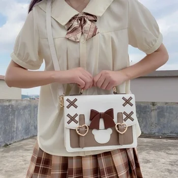 Чанта за униформи Jk, чанта за Cosplay в стил Кавайной Лолита, Големи вместительные чанти-незабавни посланици за жени, клатч в японски стил Харадзюку