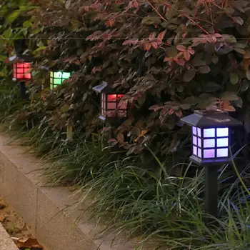 Kedia Solar LED Lawn Light Small House Night Lights Открит Мини Слънчева Светлина Непромокаеми Малки Дворцова Лампа За градинско Осветление