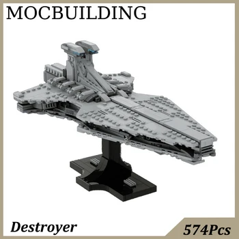 Разрушител на Модел на космически кораб Star Movie MOC Градивен елемент на Тухли, Играчки за Деца, Подарък за Рожден Ден
