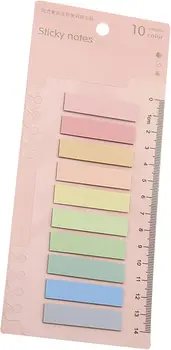 На лепкавите етикети Етикети с цветни етикети Самозалепващи маркери страници и отметки за документи с различни ярки цветове за четене на бележки, файлове